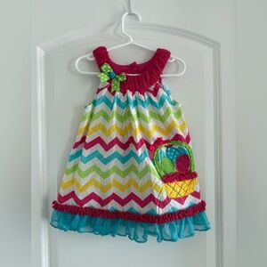 Rare Editions Chevron Easter Dress